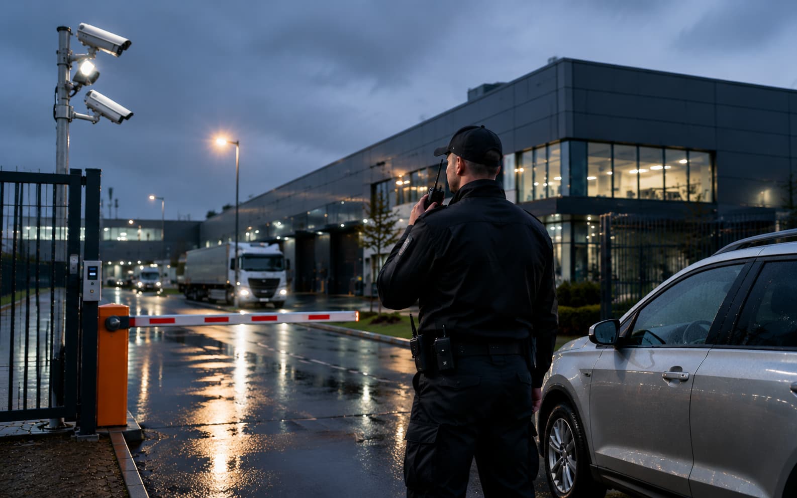 Ukázka, jak může vypadat fyzická ostraha objektu od PRO SECURITY s kamerovým dohledem